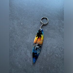 🌷Sale🌷 Surfboard Dolphin Palm Tree Keychain Vintage Wood Hand
Painted